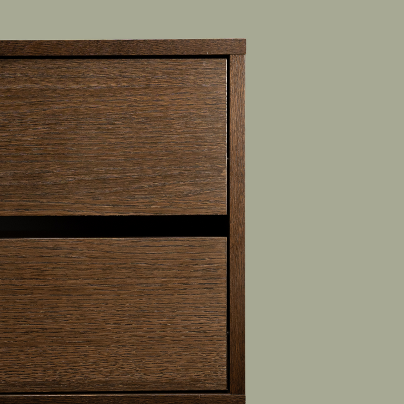 Frame Walk-In 1 colonne avec commode - (2 étagères + 1 commode)