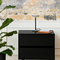 Dresser in black oak with 2 drawers single