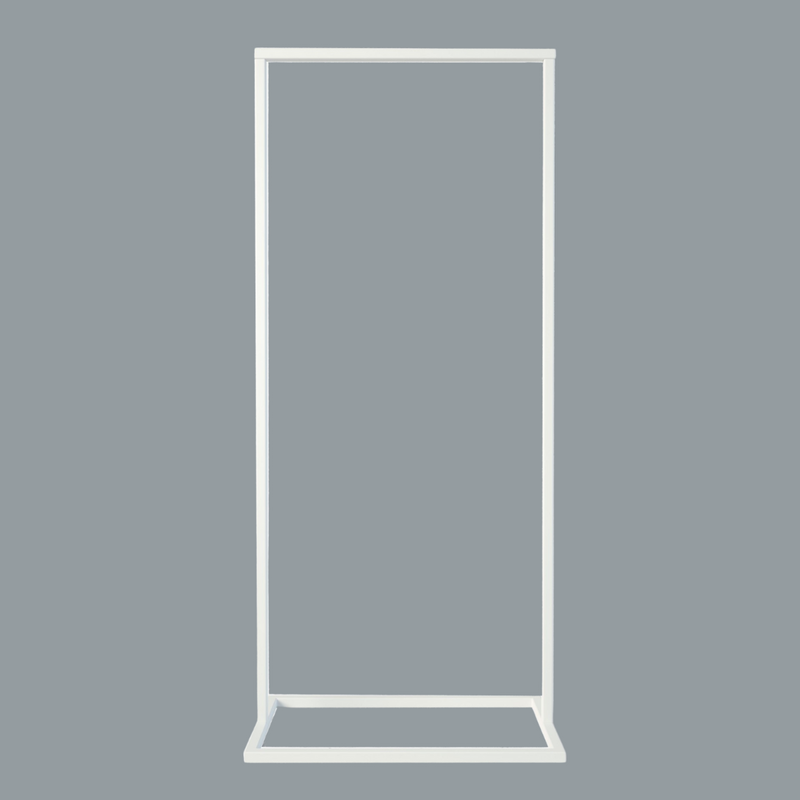 Frame Little Georgia - Portant à vêtements blanc avec pieds industriels carrés