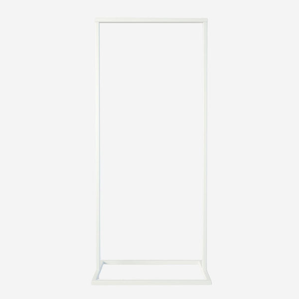 Frame Little Georgia - Portant à vêtements blanc avec pieds industriels carrés