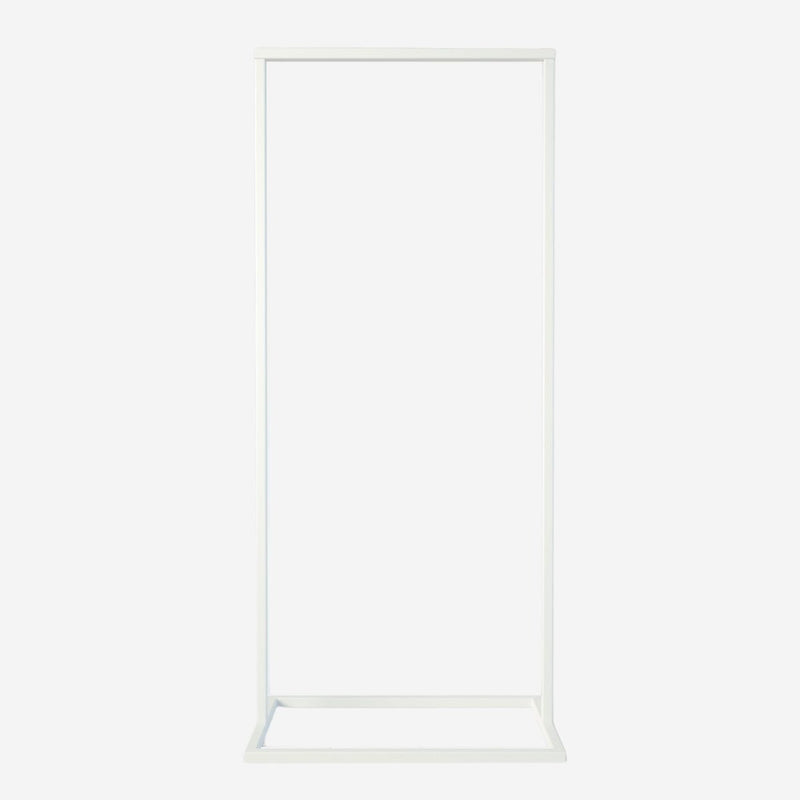 Frame Little Georgia - Portant à vêtements blanc avec pieds industriels carrés