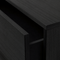 Dresser in black oak with 2 drawers single