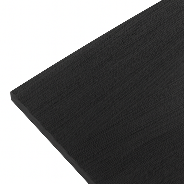 Black oak desk 60cm