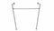 RackBuddy portant à vêtements argenté tringle ajustable