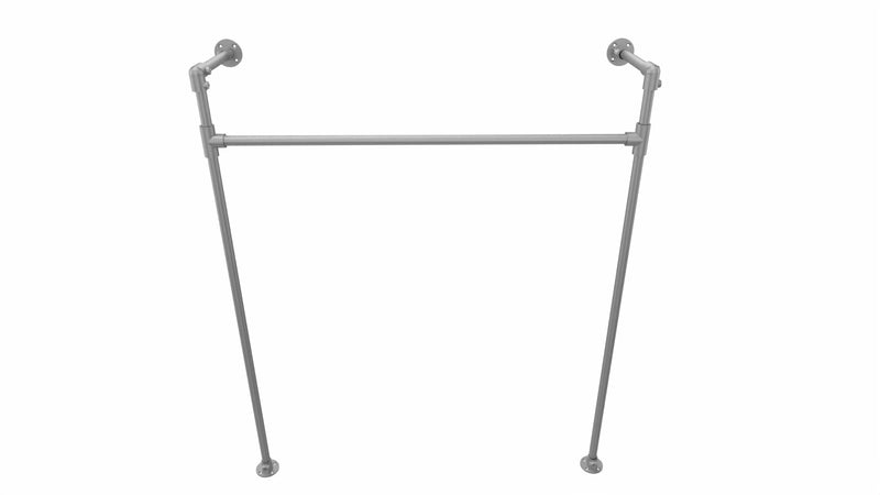 RackBuddy portant à vêtements argenté tringle ajustable